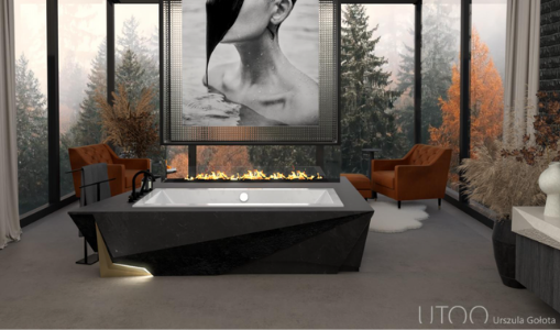Projekt ,,Jesienny odpoczynek - salon kąpielowy ze strefą relaksu’’